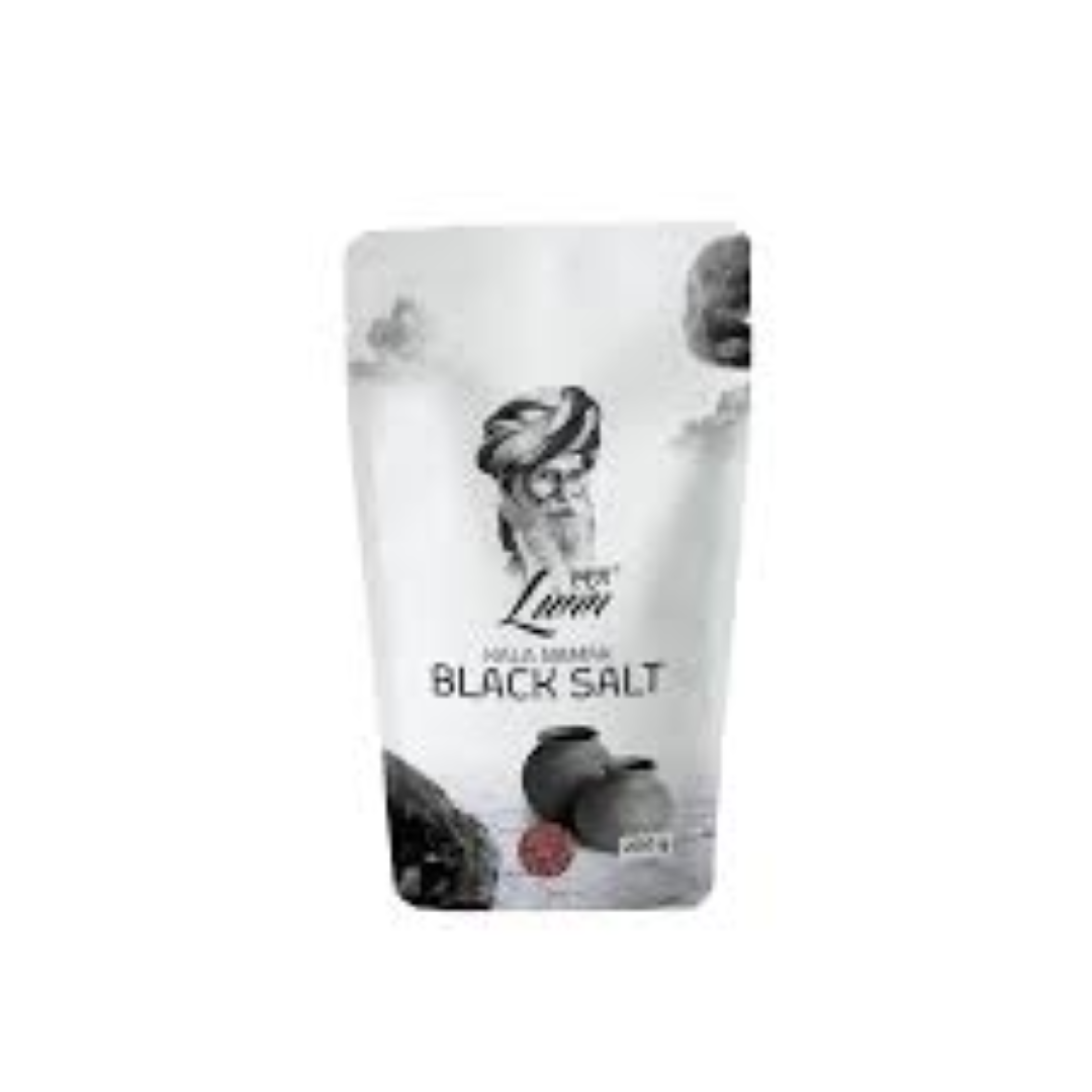 LUNN POUCH FINE BLACK SALT 200G